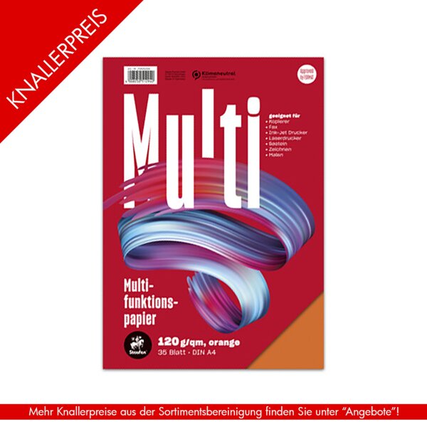Multifunktionspapier A4 35Bl 120g orange