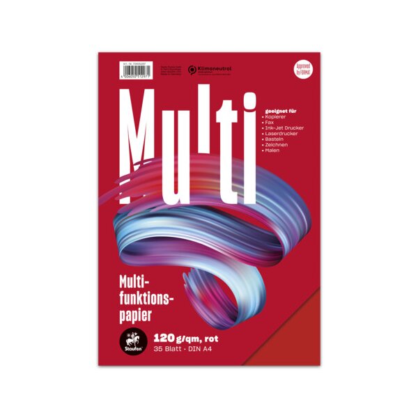 Multifunktionspapier A4-35 Blatt Style 120g/qm - rot
