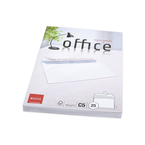 ELCO Office CelloZip mit 25 Kuverts, HK, C5 - weiss