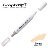GRAPHIT Layoutmarker Brush & extra fine 1210 - Cream