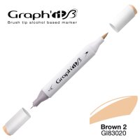 GRAPHIT Marker Brush & Extra Fine - Basic Brown 2 (3020)