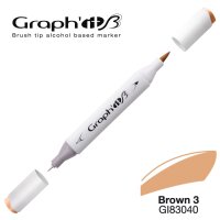 GRAPHIT Marker Brush & Extra Fine - Basic Brown 3 (3040)