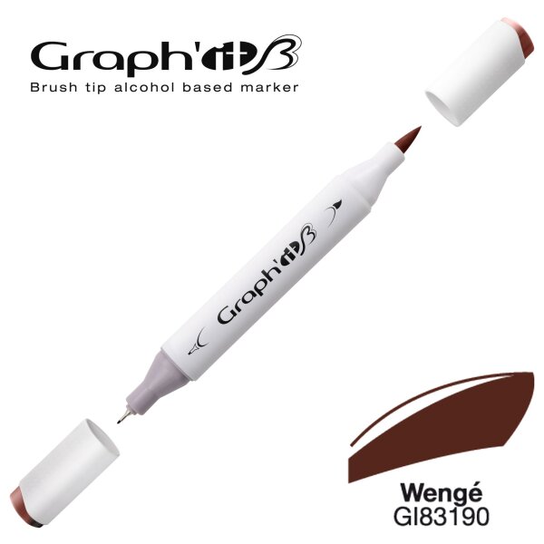 GRAPHIT Marker Brush & Extra Fine - Wengé (3190)