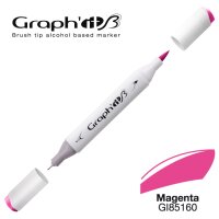 GRAPHIT Layoutmarker Brush & extra fine 5160 - Magenta