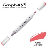 GRAPHIT Layoutmarker Brush & extra fine 5210 - Coral