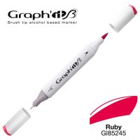 GRAPHIT Layoutmarker Brush & extra fine 5245 - Ruby