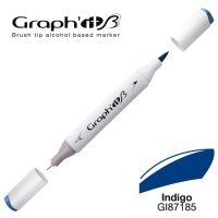 GRAPHIT Layoutmarker Brush & extra fine 7185 - Indigo