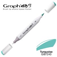 GRAPHIT Layoutmarker Brush & extra fine 7240 - Turquoise