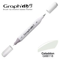 GRAPHIT Layoutmarker Brush & extra fine 8118 - Celaddon