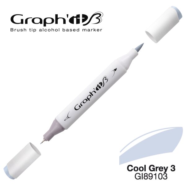 GRAPHIT Marker Brush & Extra Fine - Cool Grey 3 (9103)