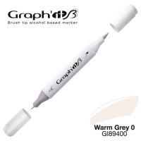GRAPHIT Marker Brush & Extra Fine - Warm Grey 0 (9400)