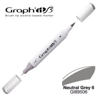 GRAPHIT Marker Brush & Extra Fine - Neutral Grey 6...