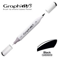GRAPHIT Layoutmarker Brush & extra fine 9909 - Black
