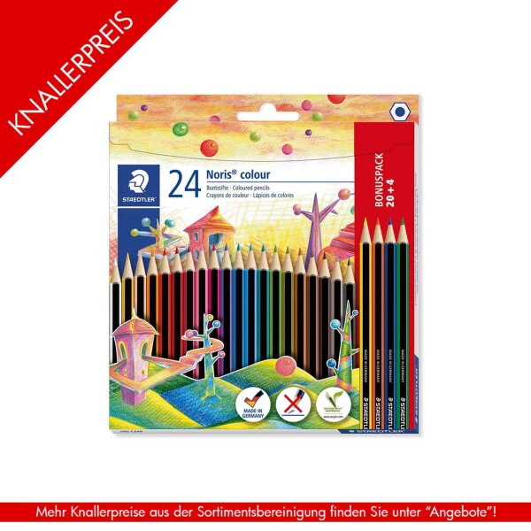 Noris colour 24er Kartonetui 20+4 PROMO