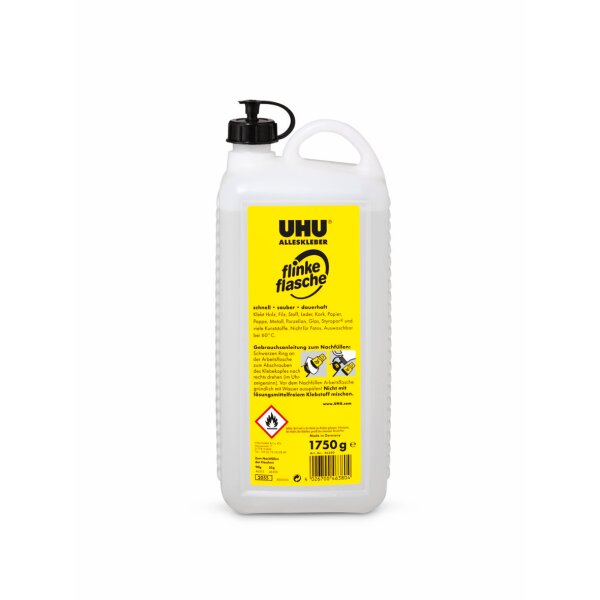 UHU Alleskleber flinke flasche, Nachfüllkanister, 1.750g
