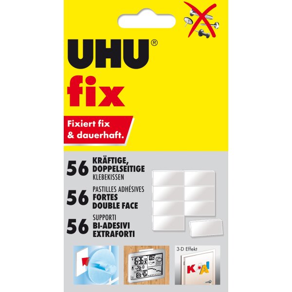 UHU Klebekissen fix, doppelseitig, weiß