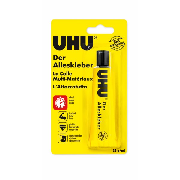 UHU Der Alleskleber, Tube mit 35 g, Infokarte