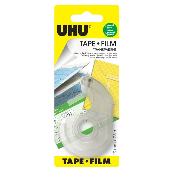 UHU TAPE FILM TRANSPARENT, Abroller plus Nachfüllrolle...