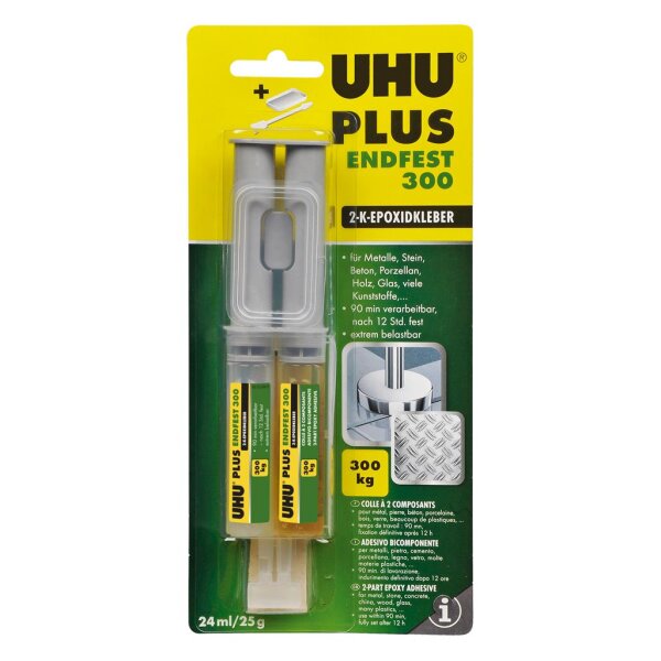 UHU 2-Komponenten-Klebstoff plus endfest,Doppelkammerspritze