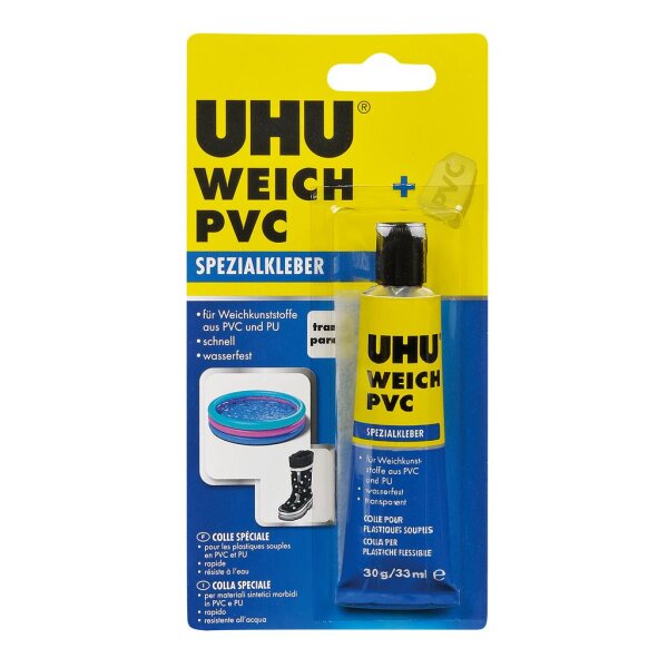 UHU Spezialkleber WEICH PVC, 30g in der Tube