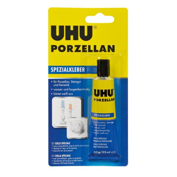 UHU Spezialkleber PORZELLAN, 30g in der Tube