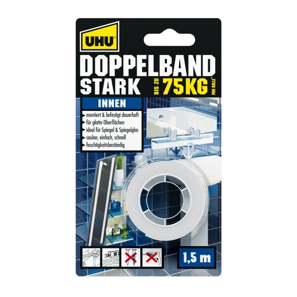 UHU Montage-Klebeband STARK, doppelseitig, bis 50 kg