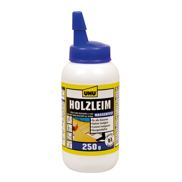 UHU Holzleim wasserfest D3, ohne Lösungsmittel - 250g...