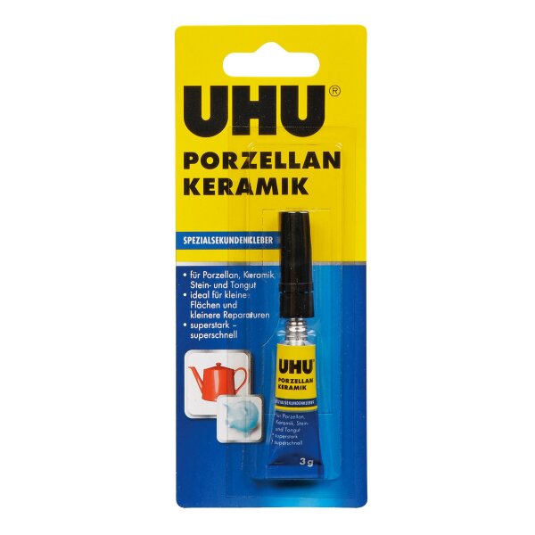 UHU Spezial-Sekundenkleber PORZELLAN KERAMIK, 3g in Tube