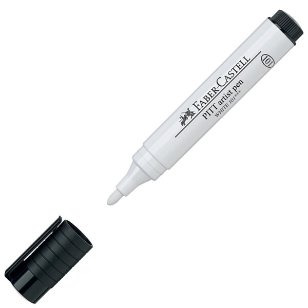 Tuschestift PITT ARTIST PEN Rundspitze 2,5 mm - weiß (Farbe 101)