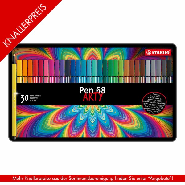 Filzstift Pen 68 1,0mm - 30er Metalletui