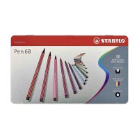 Filzstift Pen 68 1,0mm - 30er Metalletui
