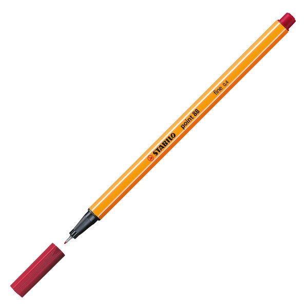 Fineliner point 88 0,4mm - dunkelrot