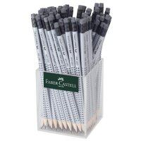 Bleistift GRIP 2001 silber - HB, 1x72 Köcher mit...