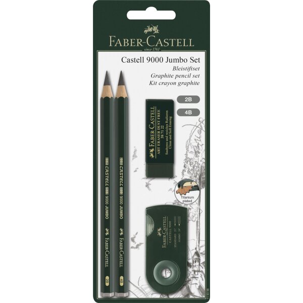 Blisterkarte Castell 9000 Jumbo Set, 2B, 4B