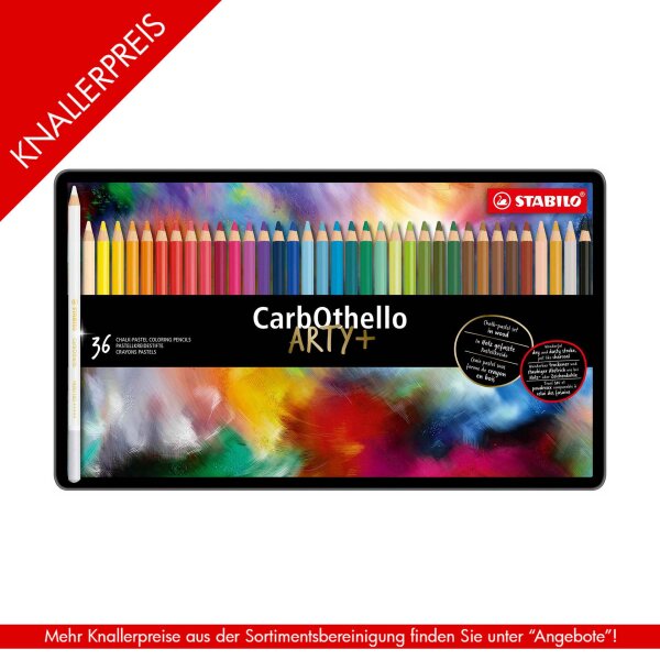 Pastellkreidestift - STABILO CarbOthello - 36er Metalletui - mit 36 verschiedenen Farben
