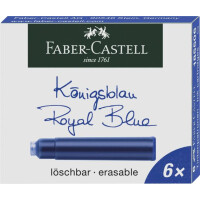 Tintenpatrone 6er Faltschachtel - königsblau (löschbar)