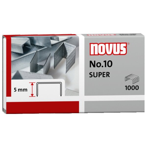 NOVUS Heftklammer NO.10 Super bis 20 Blatt - 1000St