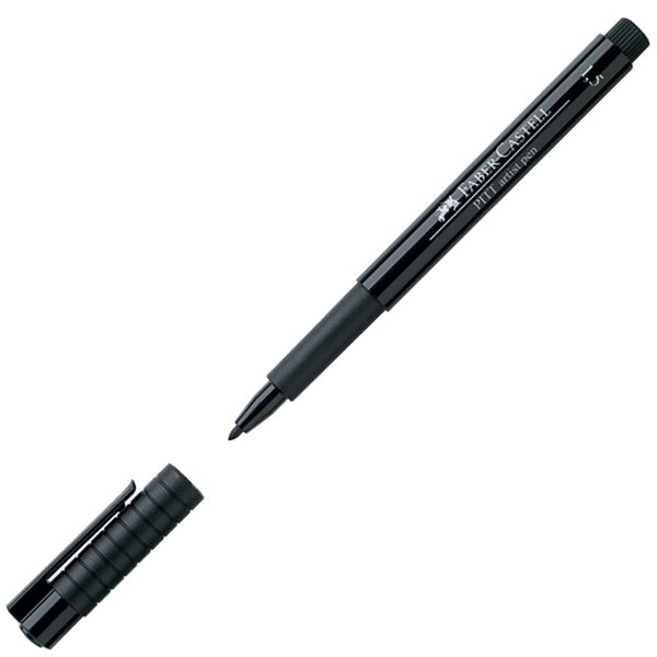 Tuschestift PITT ARTIST PEN Rundspitze 1,5 mm - schwarz (Farbe 199)