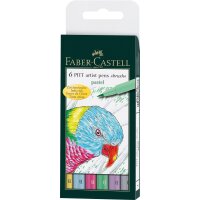 Tuschezeichner PITT ARTIST PEN Brush Pastellfarben - 6er...