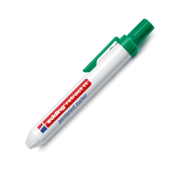 edding 11 retract Permanentmarker grün