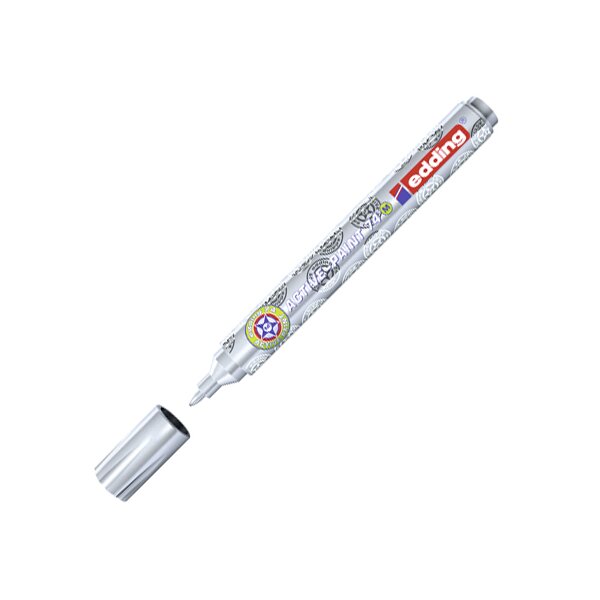edding 74 M active paint silber