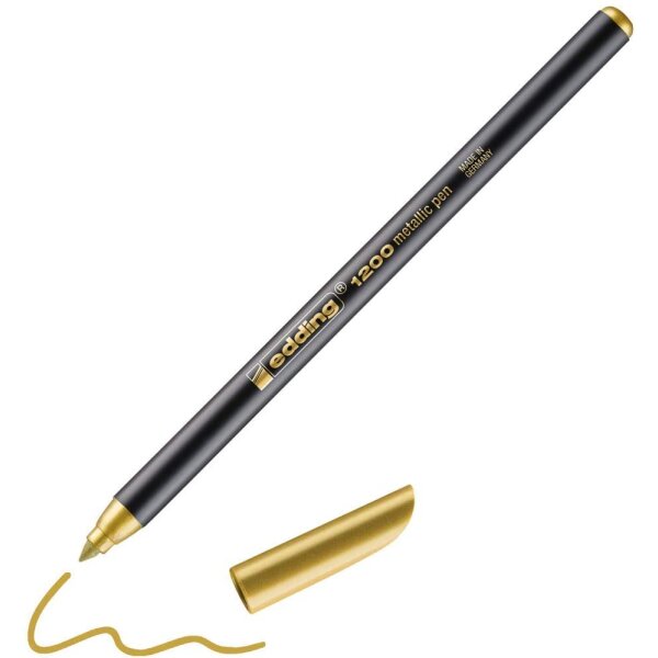 Fasermaler 1200 metallic colourpen, 1 - 3 mm, gold