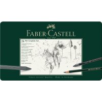 Faber-Castell 112974 Pitt Graphite Set, Metal Case with...