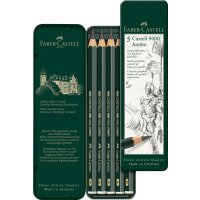 Bleistift Castell 9000 Jumbo sortiert - 5er Etui