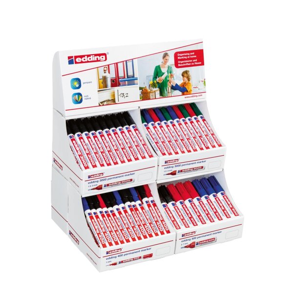 edding Permanentmarker 3000/400/500 - 112 er Display