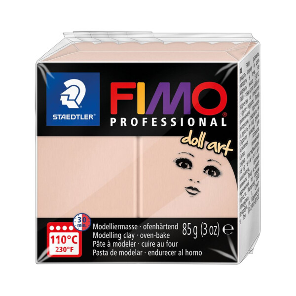 Modelliermasse FIMO Professional Doll Art, 55 x 57 x 23 mm, 85g - rosé