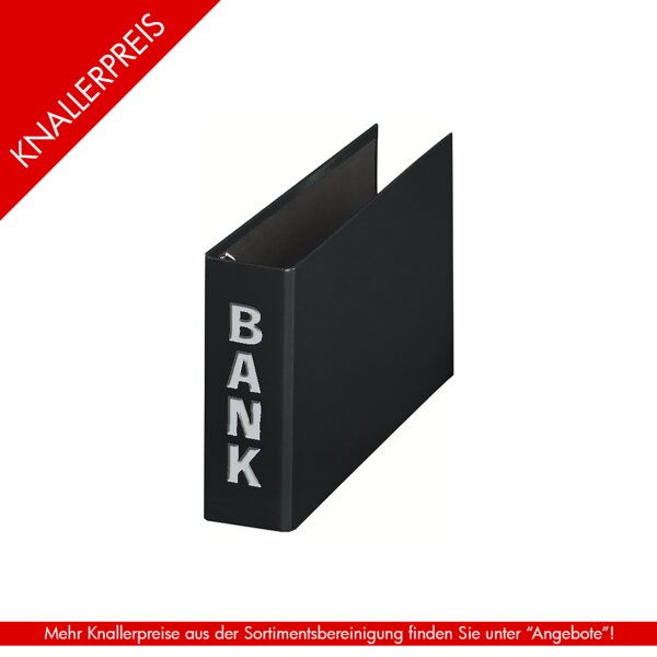 Bankordner 250x140mm Basic Colours schwarz Bubi