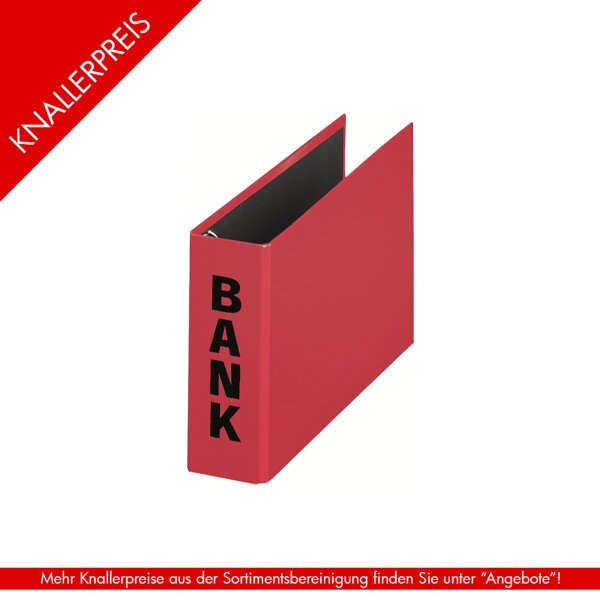 Bankordner 250x140mm Basic Colours rot Bubi