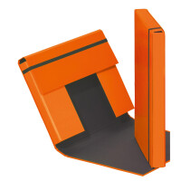 Sammelbox A4 Trend Gummizugverschluss orange