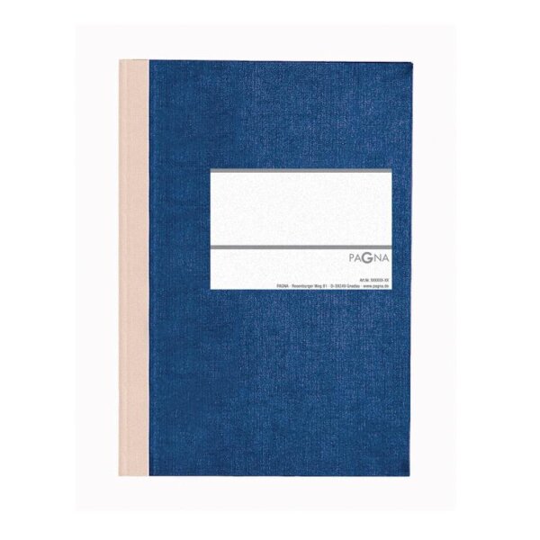 Geschäftsbuch A5 Classica 96Bl liniert blau